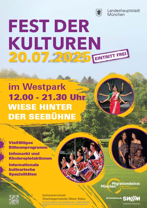 Flyer zum Fest der Kulturen im Westpark München